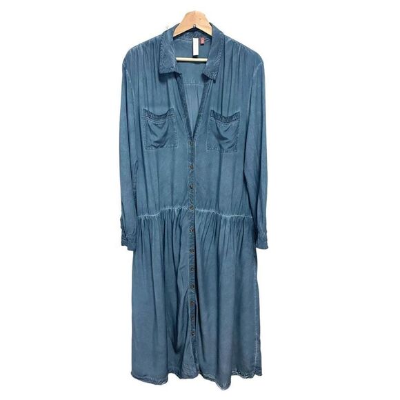 Anthropologie Pilcro Kimberly Tiered Midi Dress - Picture 1 of 10